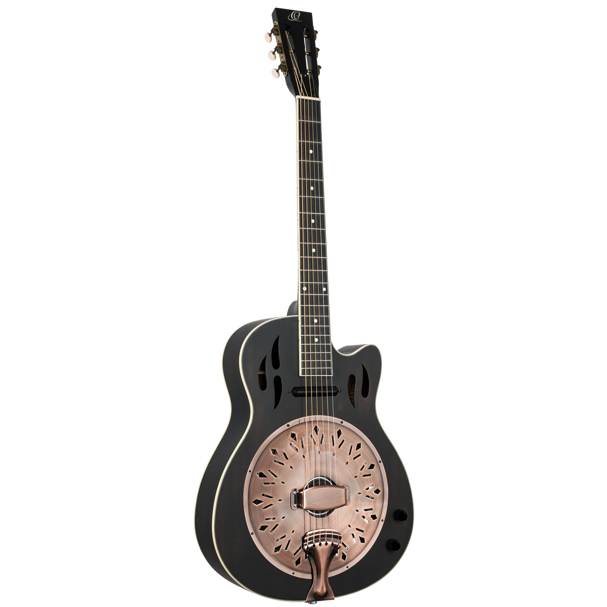 ORTEGA Americana 6-Saiter Resonatorgitarre in Distressed Black