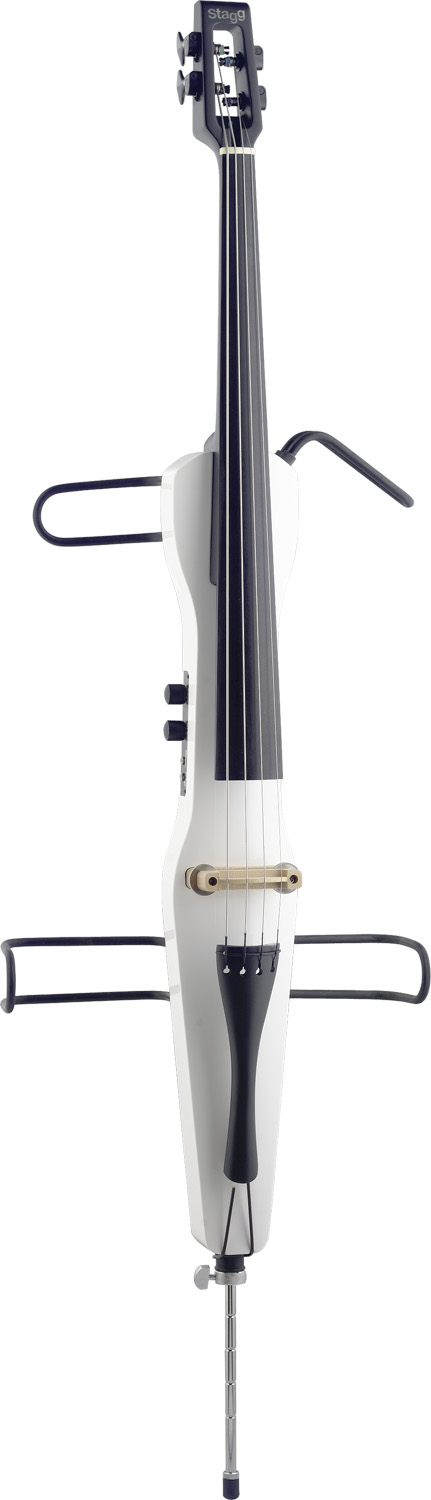 4/4 E- Cello mit Tasche in weiss, Silent