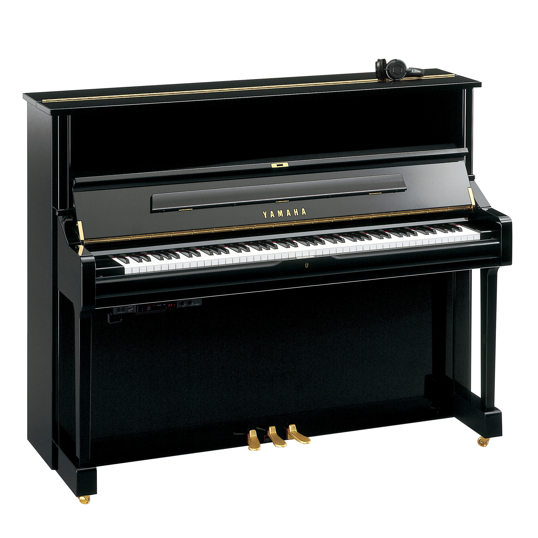 Yamaha Klavier U1 Silent SH3 schwarz poliert mieten, Mietkauf