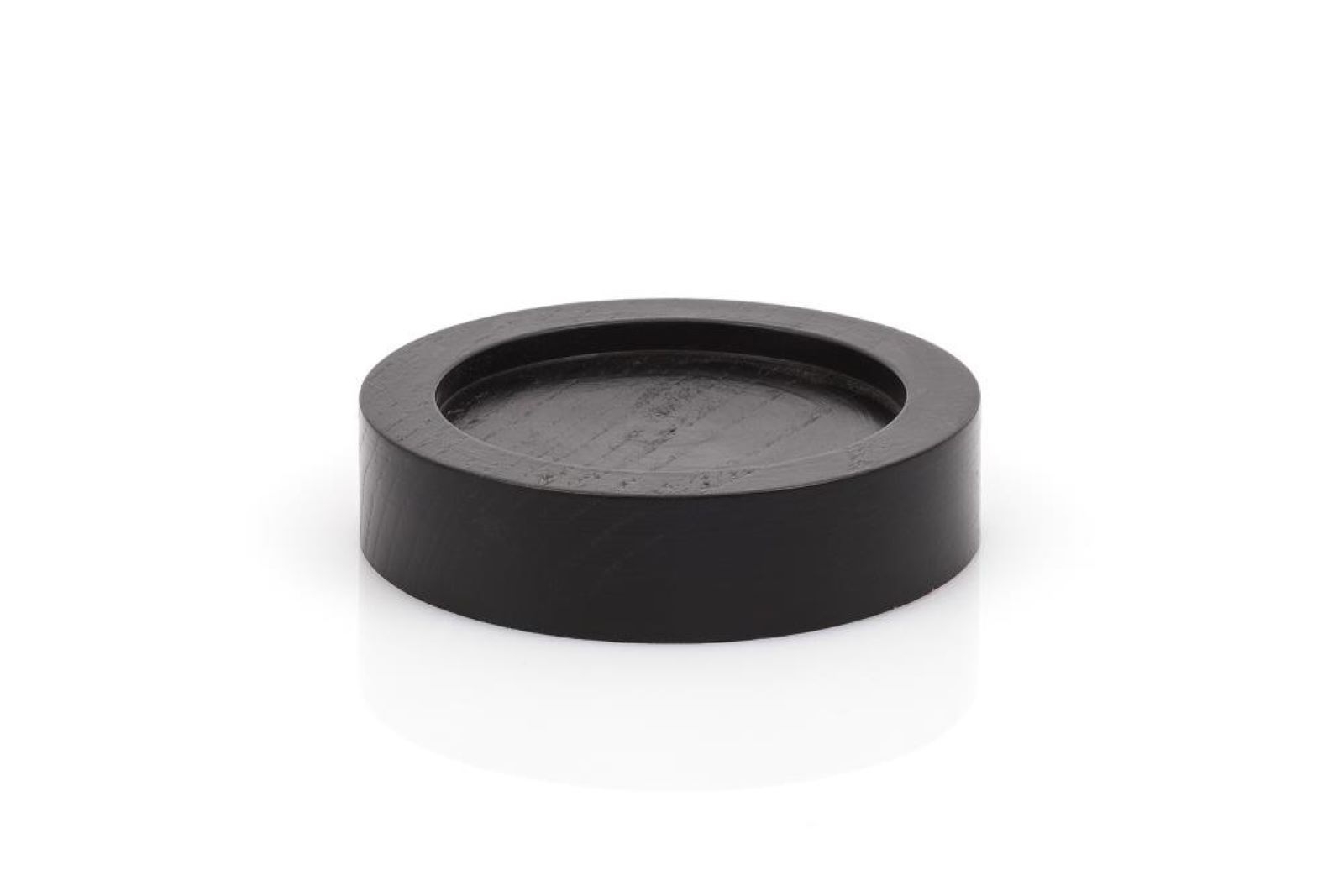 Holzuntersetzer für Flügel - schwarz, 80 mm