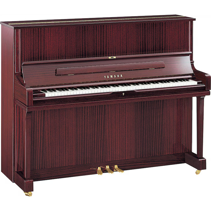 Yamaha YUS1 PM, Mahagoni Hochglanz, inkl. Klavierbank und Leuchte