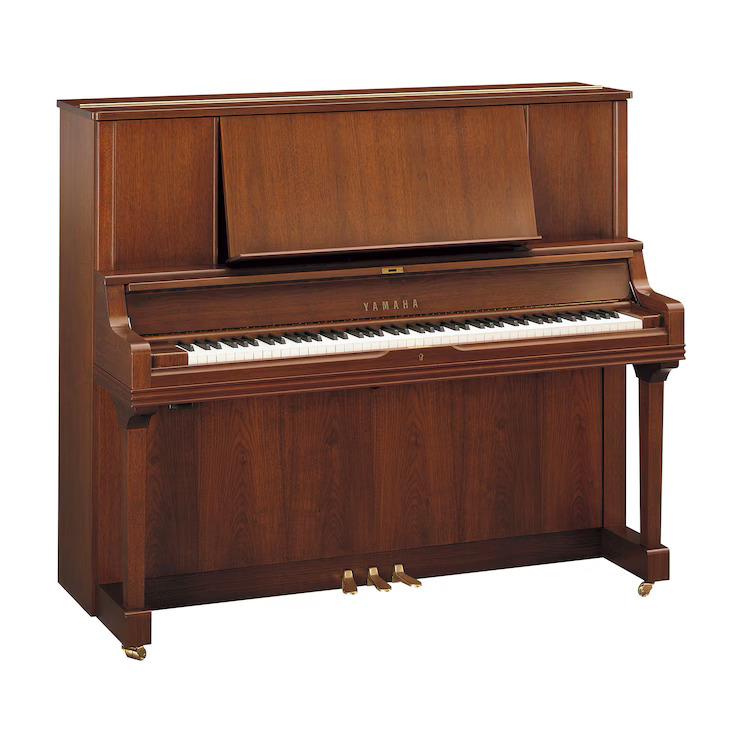 Yamaha YUS5 TA3 - TransAcoustic Klavier - Nussbaum seidenmatt - inkl. Klavierbank und Leuchte