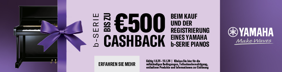zur Yamaha Cashback Aktion - More Than A Gift