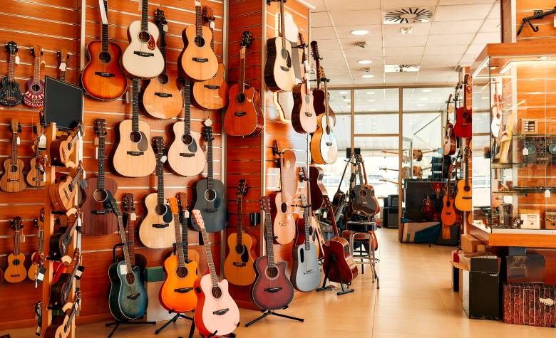 verschiedene Gitarren Arten und Größen